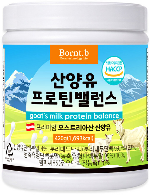 본트비 산양유 프로틴 밸런스, 420g, 1개