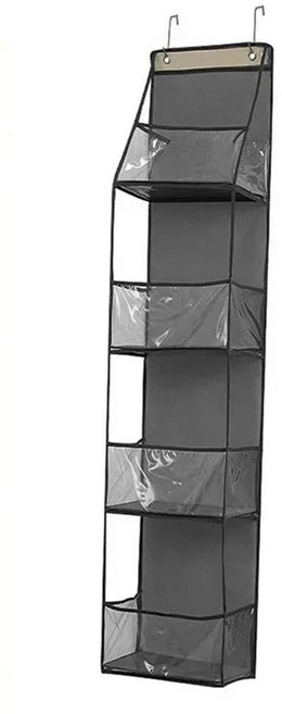 수납 가방 접이식 걸이형 정리함 욕실 문 뒤 간식 옷 옷장, 1개