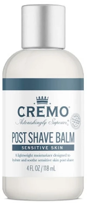 크레모 센서티브 포스트 쉐이브 밤 면도 자극 건조함 면도 화상으로부터 피부를 진정시키고 보호합니다. 4액량 온스, 크레모 센서티브 포스트 쉐이브 밤 4온스, 1개, 118ml - 쿠팡