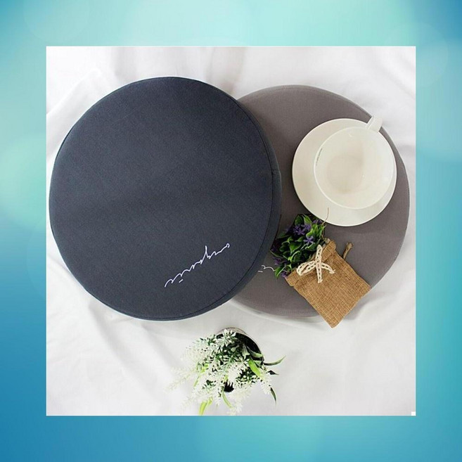 쿠션 원형 두꺼운 좌석 방석 카페 벤치 사무실 엉덩이 편한 스툴