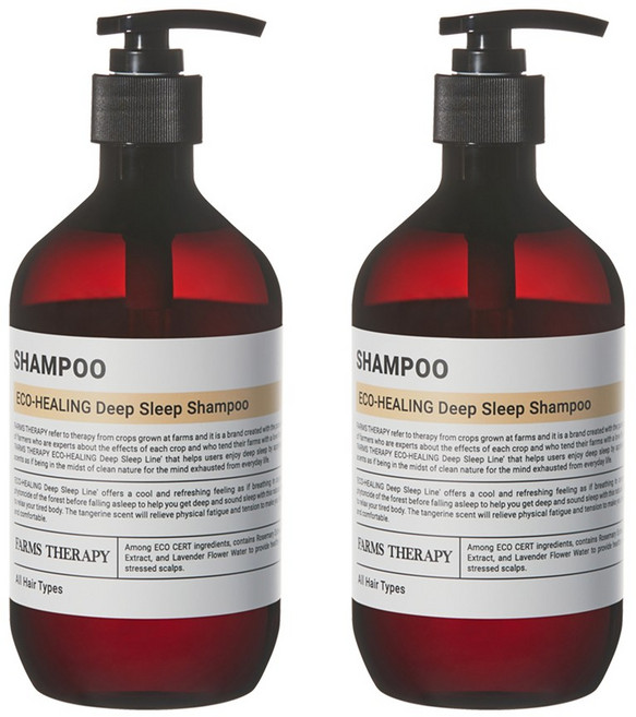 팜스테라피 에코힐링 딥 슬립 샴푸 490ml, 2개, 500ml
