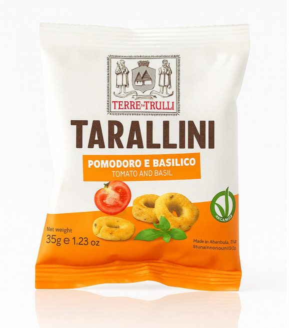 (무료배송)타랄리니 스낵 토마토와 바질 35g X 5개