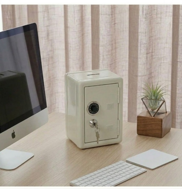 아르티오 안전보관 캐비넷 미니 금고, 1개, 화이트