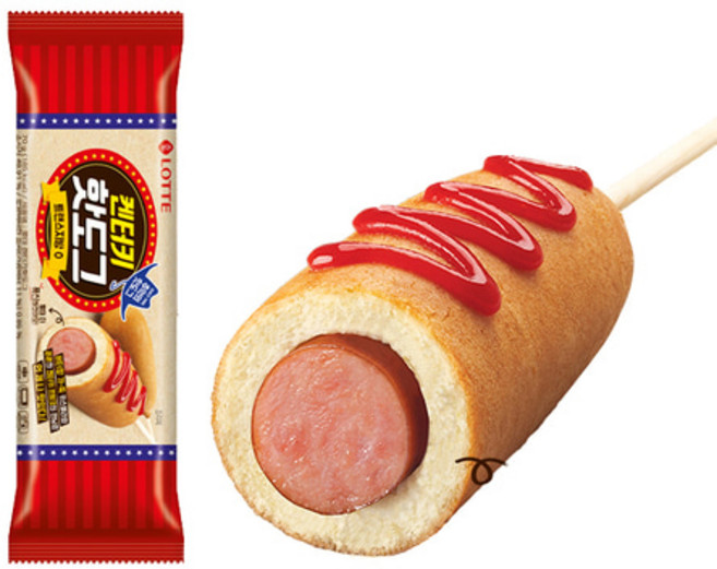 [롯데햄]켄터키핫도그 70g, 1개
