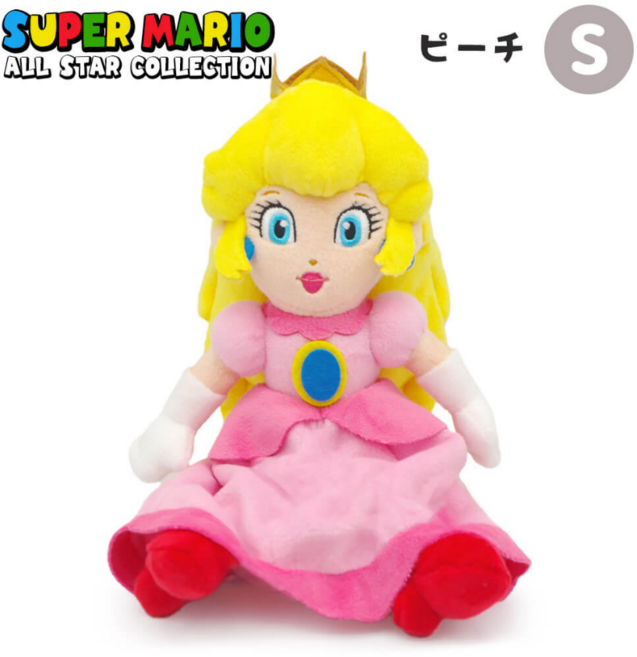 슈퍼마리오 피치공주 봉제인형 S 일본정품, 1개, 26cm