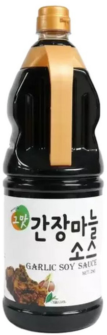 간장마늘소스 (이슬나라 2K)요리용 조리용 양념 맛있는 액상 액체, 1개