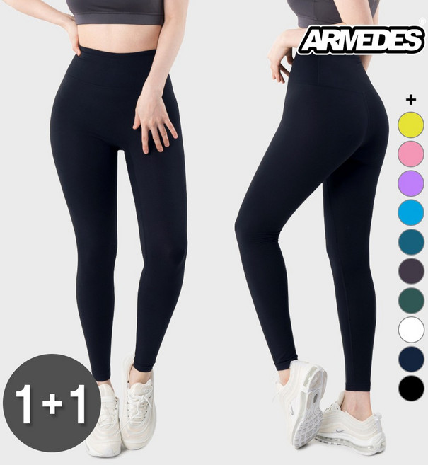 [1+1]아르메데스 여성용 노Y존 소프트 피치터치 하이레깅스 AR-303