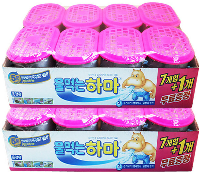 물먹는 하마 옷장용 제습제 x 중량 제습량, 1개