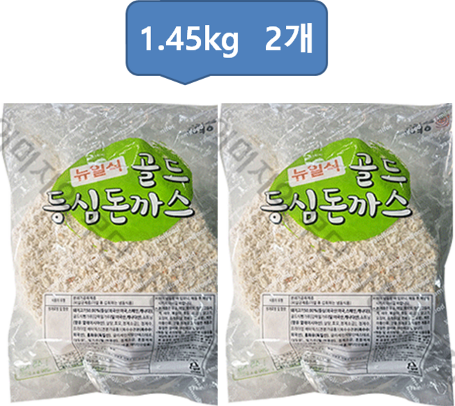 [패밀리푸드]야미푸드 NEW일식골드등심돈까스 1.45kg 2개묶음