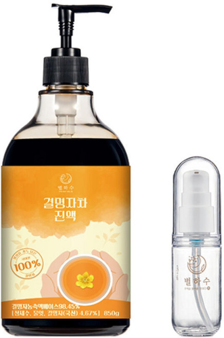 별하수 결명자차 진액 850g 1개 + 휴대용기 1개, 별하수 결명자차 진액 850g, 1개 + 휴대용기, 1