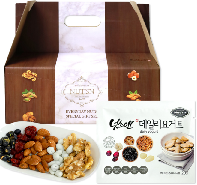 하루견과 데일리 요거트 믹스넛 견과류 실속형 선물세트, 20g, 50개