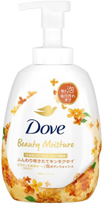 도브 뷰티 모이스처 거품 바디워시 금목서, 540g, 1개