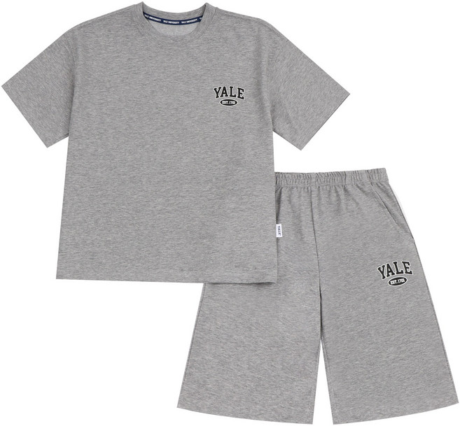 [예일키즈]스몰 아치 로고 셋업 Y22BSU-02 그레이