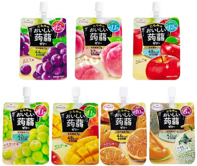 타라미 맛있는 곤약 젤리 7가지 맛 150g × 6개, 1세트