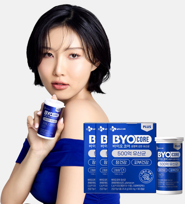 500억 부자유산균 CJ 바이오코어 건강한 생유산균 고함량 특허유산균, 60정, 3개