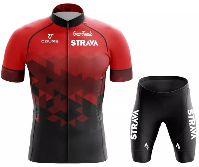 STRAVA騎行服夏短袖輕薄戶外運動自行車公路車騎行服