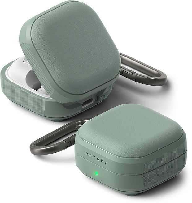 Ringke 磁吸抗震保護殼 適用 Galaxy Buds 4/4 Pro, 灰綠, 1個