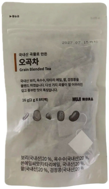 MUJI 국내산 곡물로만든 오곡차