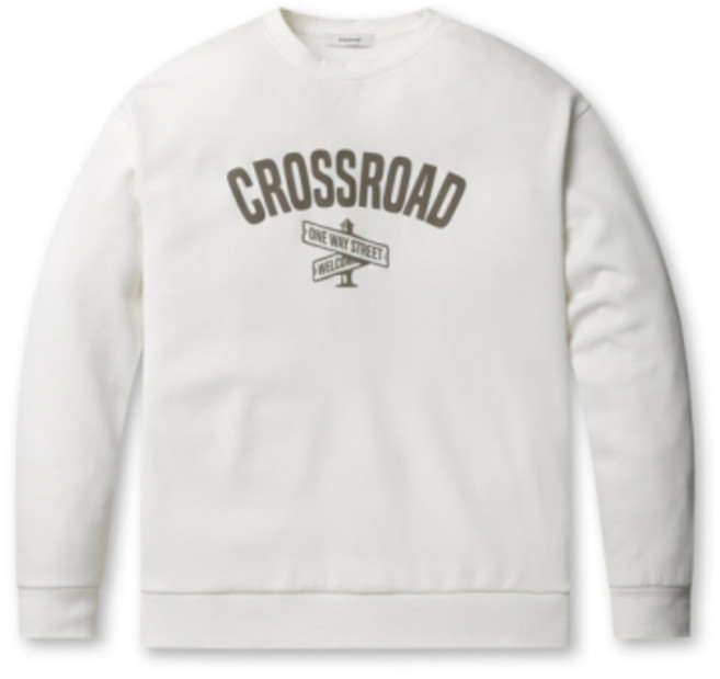 POLHAM 공용 플리스 그래픽 맨투맨_PHG1TR3320