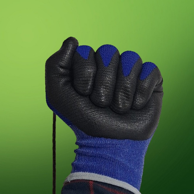 배스낚시장갑 국산 바다 해루질 낚시 노가다 반 코팅 장갑, 블루L