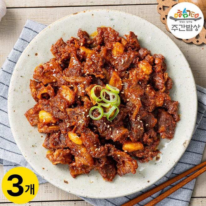 매콤 보들보들 쫄깃 스지찜 (냉동) 200g 3개 [주간밥상]