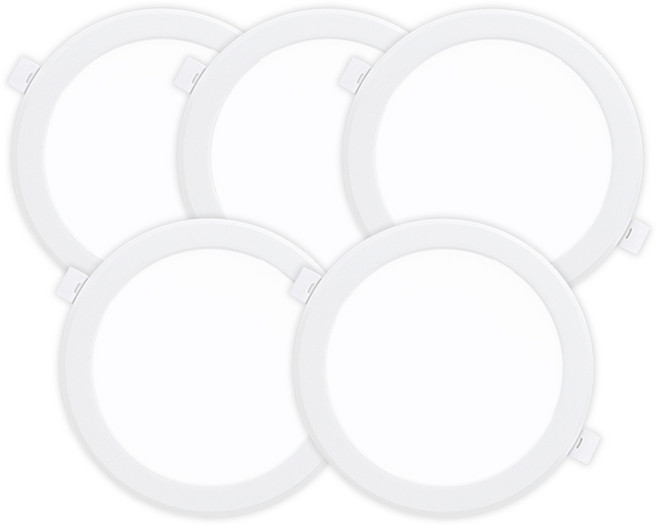 라인조명 LED 에코 6인치 다운라이트 (벌레유입방지/방습), 주광색(흰빛) 15W, 5개