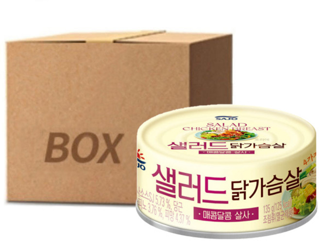 [사조대림] 샐러드 닭가슴살 135g x48개, 48개