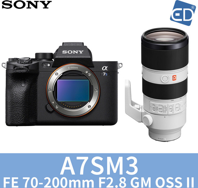 소니정품A7S lll 풀바디 A7S3 미러리스카메라 / A7SM3 미러리스카메라 (렌즈패키지)ED, 21 소니A7SM3 FE 70-200mm GM II