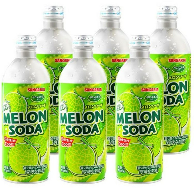 산가리아 멜론 소다 음료, 500ml, 8개