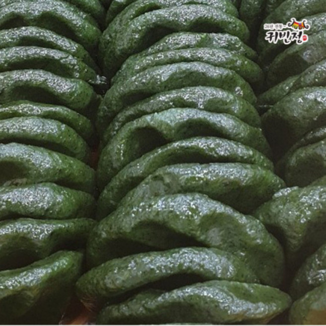 도깨비떡방 진도 해풍 국내산 쑥 개떡 식사대용 떡 1kg 1개