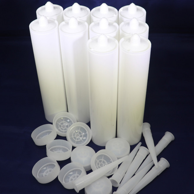 실리콘 카트리지 빈통10개+노즐10개+뒷마개10개, 1개