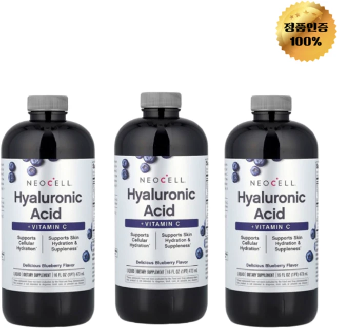 2+1 네오셀 액상 히알루론산 + 비타민C 베리 473ml - 쿠팡