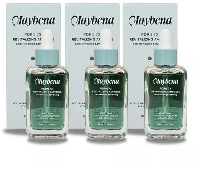 메이베나 PDRN73 리바이탈라이징 앰플 30ml 3개