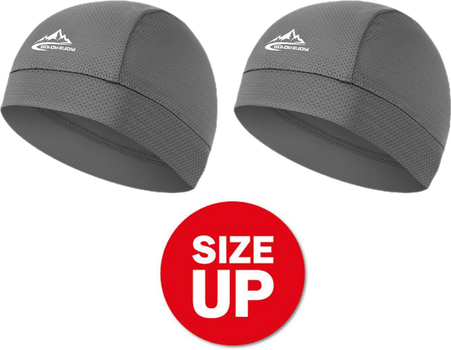 에쉬울프 1+1 자전거모자 스컬캡 쪽모자 두건 싸이클 라이딩 헤어밴드 헬멧 이너캡 모자 비니 조각모, 다크그레이, 1개