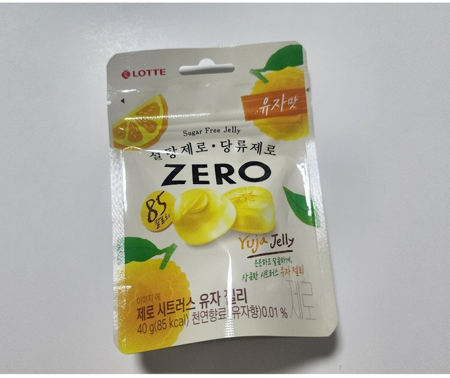 롯데제로 시트러스 유자 젤리, 40g, 40개
