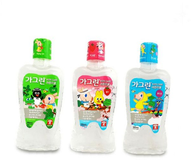 키즈 380ml 풍선껌맛 딸기맛 구강청결제 입냄새제거 사과맛 가글액 어린이용, 1개, 1