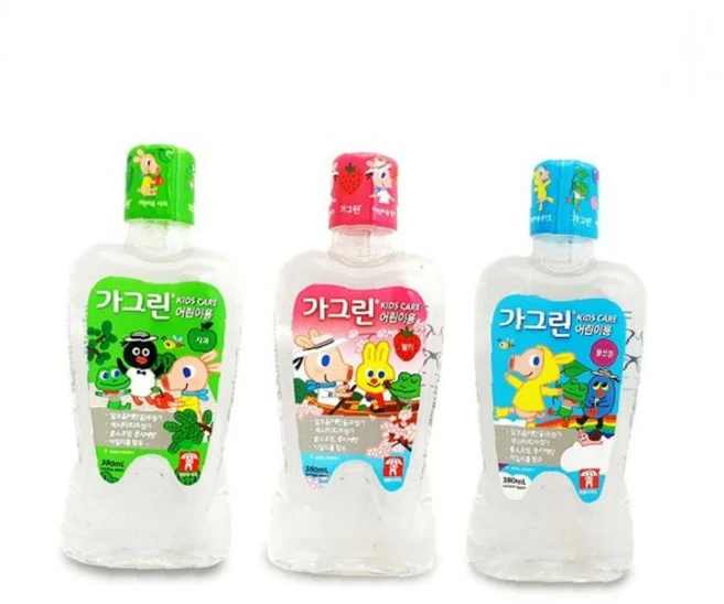 키즈 380ml 풍선껌맛 딸기맛 구강청결제 입냄새제거 사과맛 가글액 어린이용, 가그린 어린이용380ml 사과, 1개 - 쿠팡