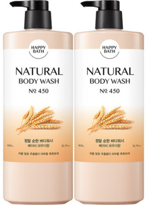 해피바스 순한 바디워시, 400g, 3개