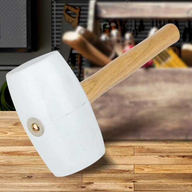 고무망치 백색 왕대 34cm 헤드무게 790g 우레탄 대형 손망치 함마 고무망치, 쿠팡 클랜비 본상품선택, 1개