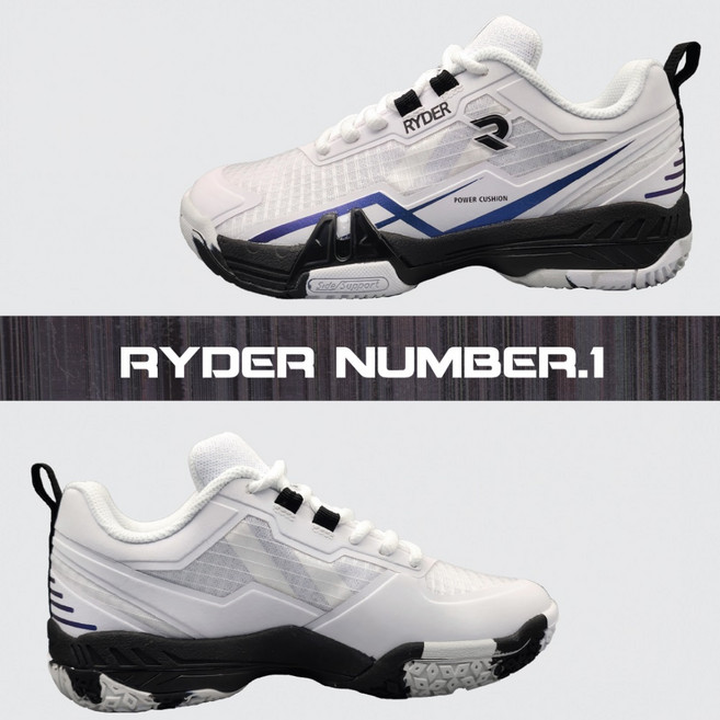 라이더 배드민턴화 화이트 블랙 2025RBS-8 배구 실내 운동화 인도어 슈즈