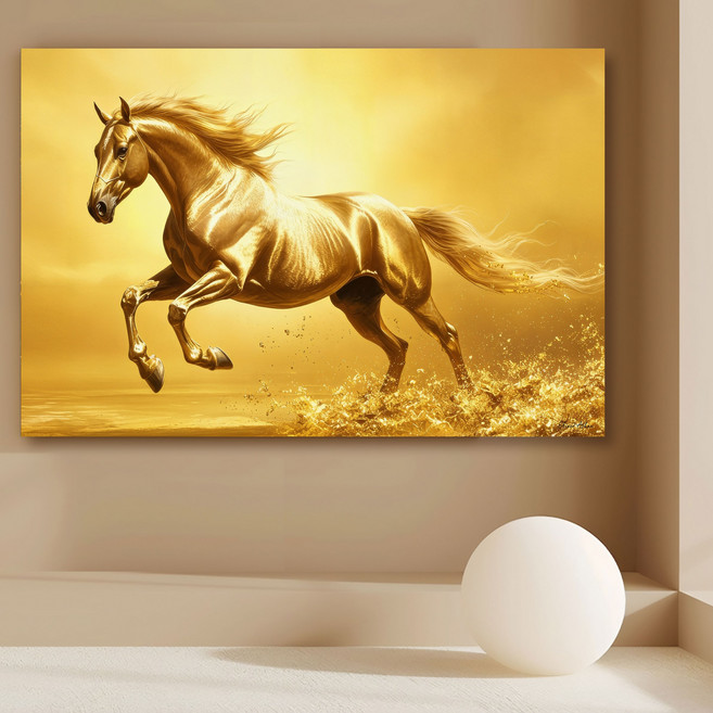 돈들어오는 말그림 액자 인테리어 개업선물, 2번 말그림액자