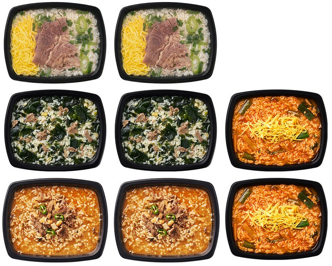 양많은 직장인 아침 점심 저녁 혼밥 편의점대용 즉석국 맛있는 한 끼 국밥 도시락 배달 4종 1440g (냉동), 1.44kg