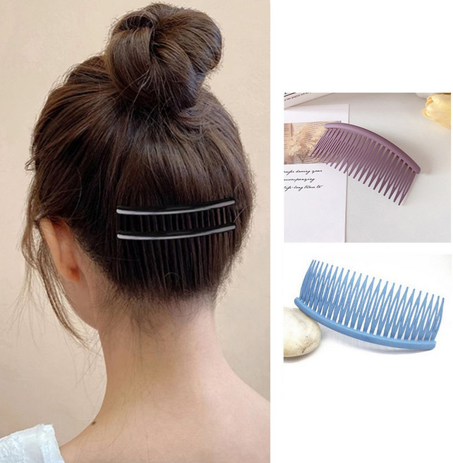 와이드 올림머리 빗핀 1+1 올림머리핀 고정빗핀 헤어빗핀 심플빗핀 빗핀 비녀 헤어핀 올림머리빗핀 비녀 앞머리고정