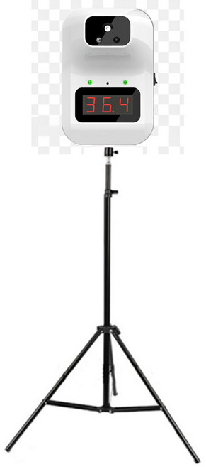 비대면 비접촉 발열 체크기 업소용 자동 무선 온도측정기, 1개, 삼각대 포함