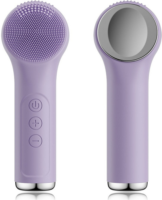 라이프소 고급 실리콘 온열 진동클렌저 3단 강도 온열 조절, 바이올렛