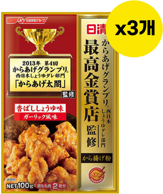 오마이 전설의 가라아게 튀김가루 오리지널 100g, 3개