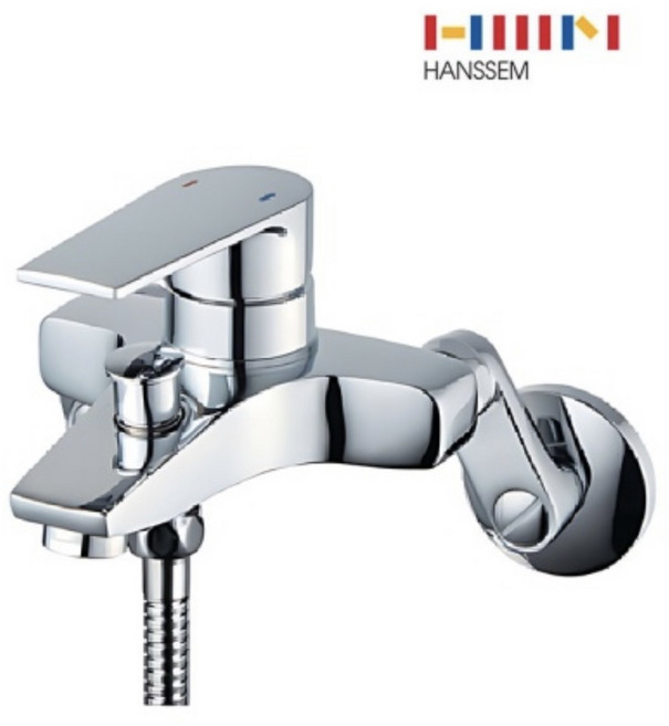 [한샘바스] HY-530 욕실 샤워 겸용 세면 수전 (실버 크롬 컬러), 1개