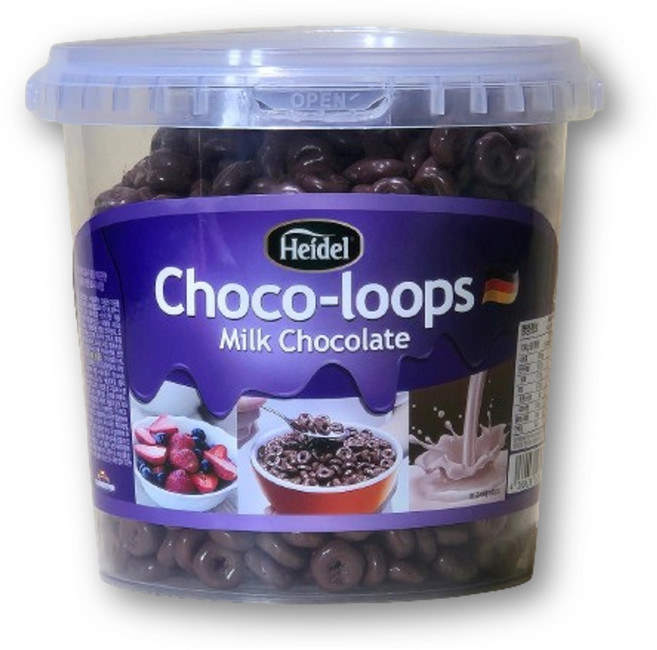 하이델 초코룹스 밀크초코 초코링 시리얼, 1개, 450g