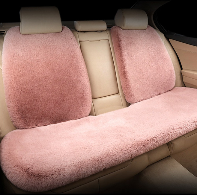 벤비아 폭시니 털방석 뒷좌석 풀세트 봄 가을 겨울 자동차 방석 차량용 등커버 풀세트 귀여운방석 포근하고 따듯한 시트커버 00461, 1세트, B8핑크뮬리 뒤세트