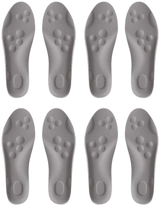 투데이리빙 4켤레 세트 구름 쿠션 깔창 기능성 패드 발편한 신발 러닝 인솔 군인 운동화 안전화 푹신한 착용감